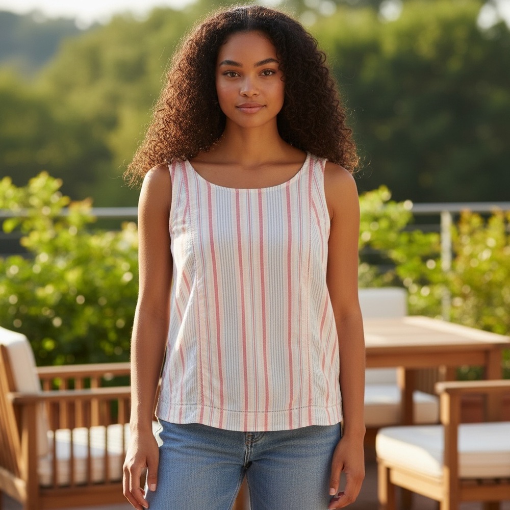 Vineyard Vines Striped Sleeveless Top, size 8